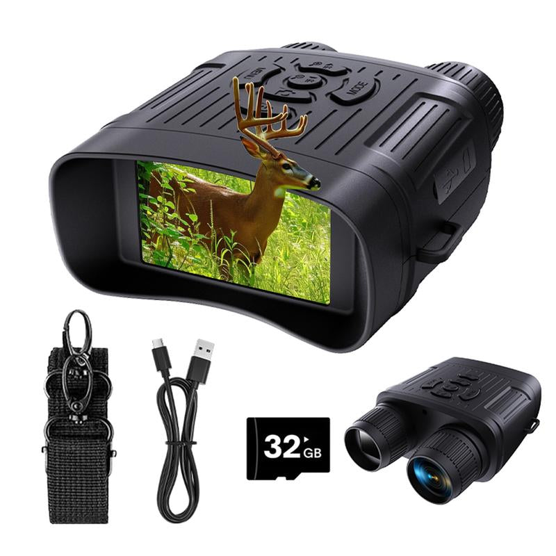 3.0" HD Large Screen Night Vision Binoculars - Infrared Photo & Video Capture | Ideal for Camping, Hunting, Wildlife Observation & Outdoor Adventures
