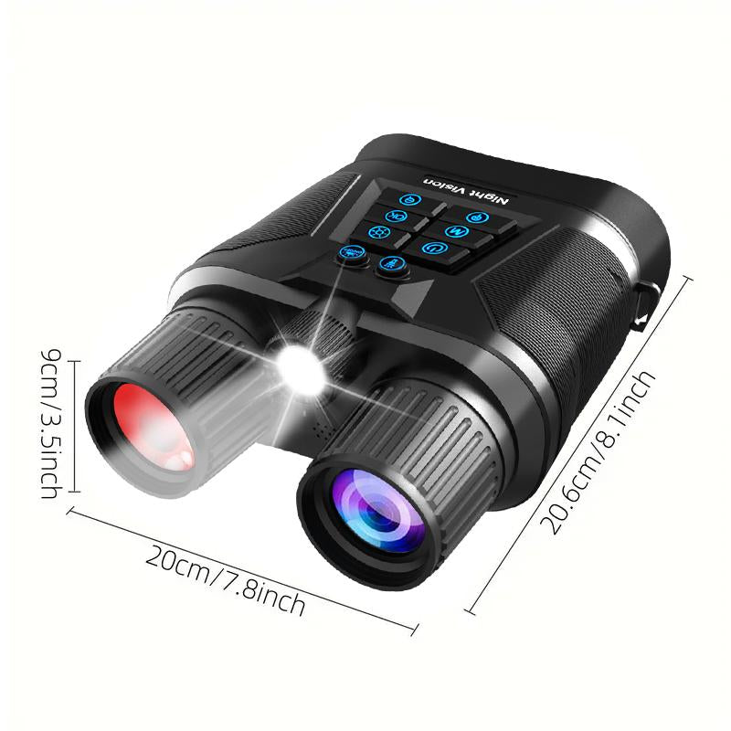 3.0" HD Large Screen Night Vision Binoculars - Infrared Photo & Video Capture | Ideal for Camping, Hunting, Wildlife Observation & Outdoor Adventures