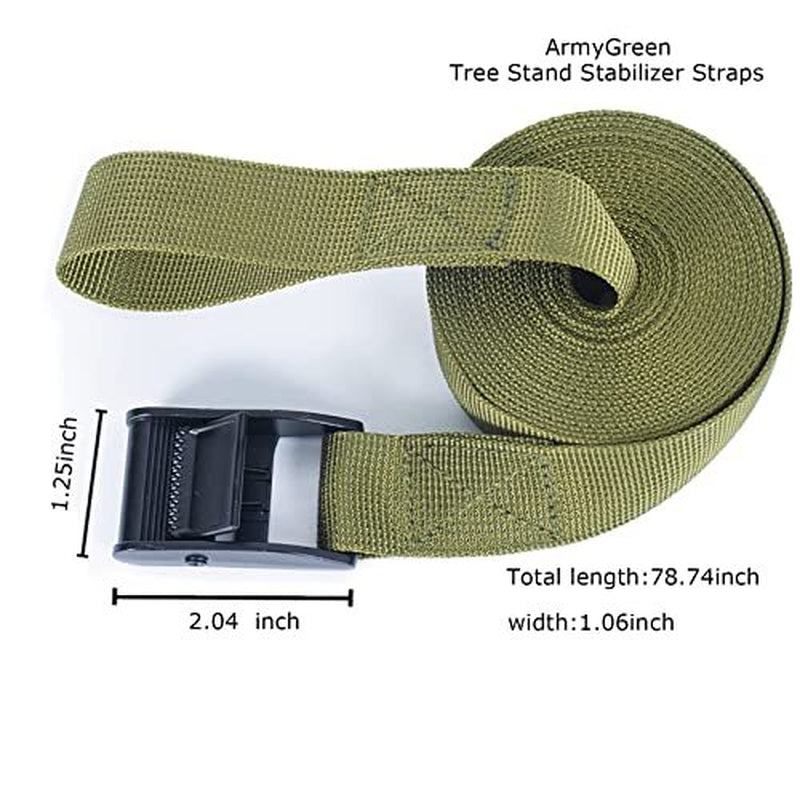 Tree Stand Stabilizer Straps, Tree Stand Accessories, Hunting Utility Strap W...