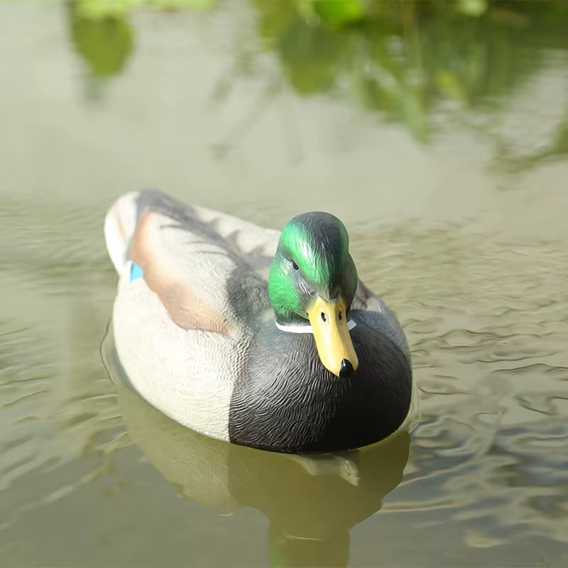 2X Fishing Hunting Decoy Plastic Duck Decoy Drake with Weighted Floating Keel