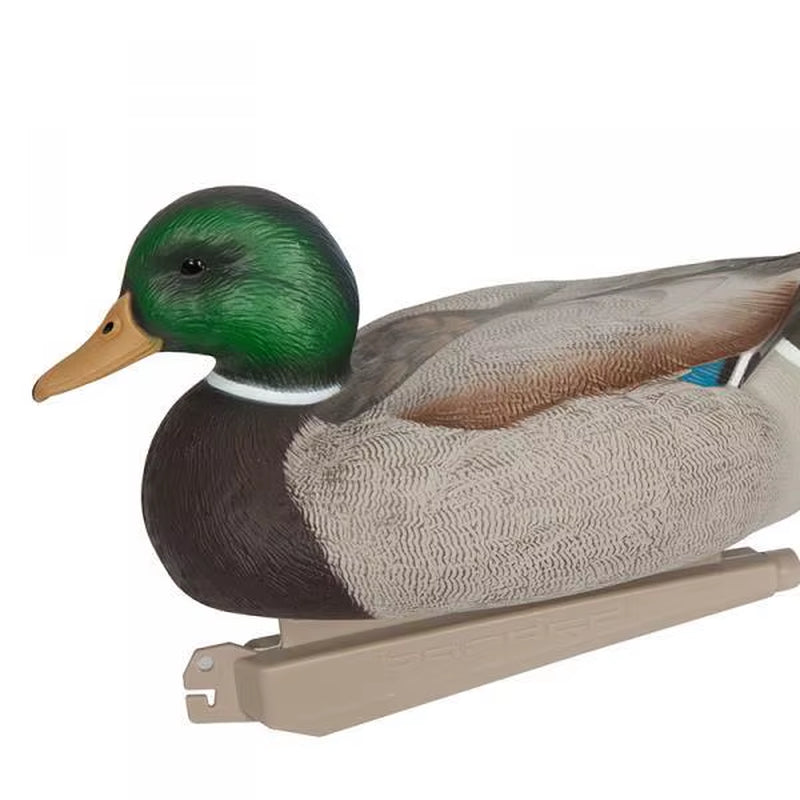 2X Fishing Hunting Decoy Plastic Duck Decoy Drake with Weighted Floating Keel