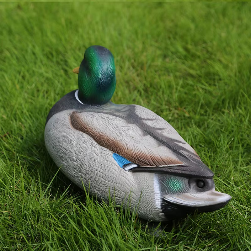 2X Fishing Hunting Decoy Plastic Duck Decoy Drake with Weighted Floating Keel