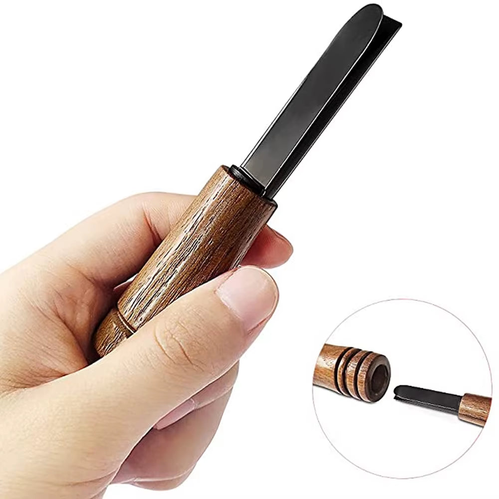 Outdoor Hunting Whistle Decoy Imitate Pheasant Duck Call Voice Call Bird Goose Voice Trap Brown Oak Wooden Whistle Drop Ship