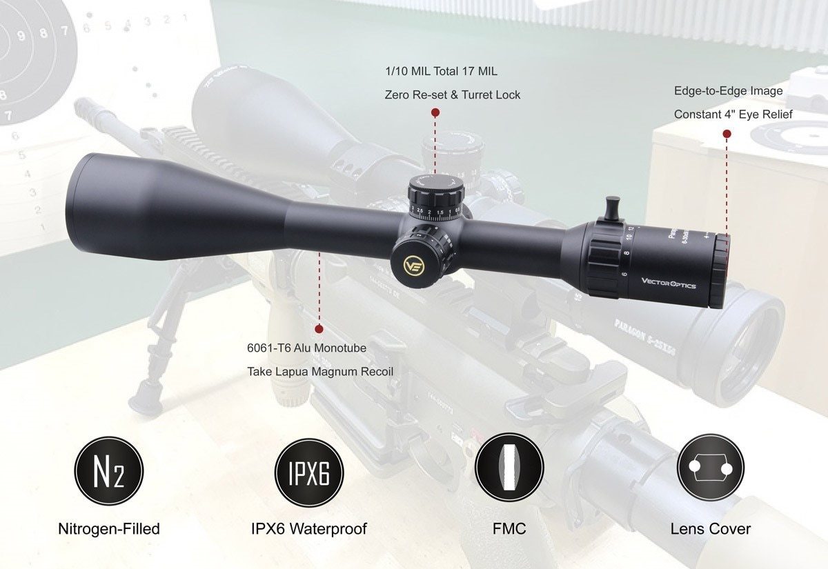 Optics Paragon 6-30x56 GenII Hunting Riflescope Tactical Target Rifle