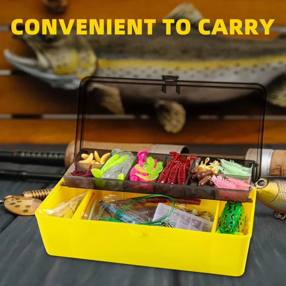 Gear Tackle Box Attractants Fishing Lures for Bass Trout, 302 Count