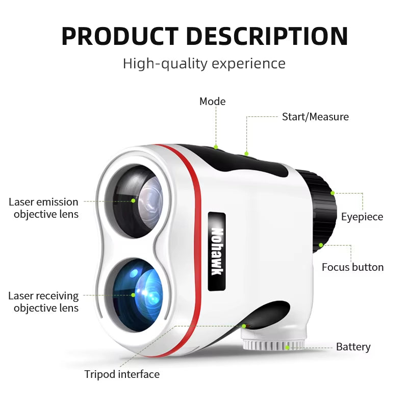 600/1800M Multifunctional Laser Range Finder Hunting Telemeter for Hunting Golf Sport,Survey,Hunting Telescope