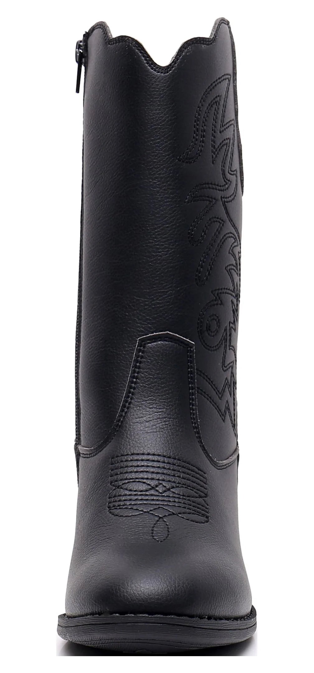 Unisex Kids Boys Girls Cowboy Boots Classic Western Boots (Color: Black, Size: 11 Littler Kids)