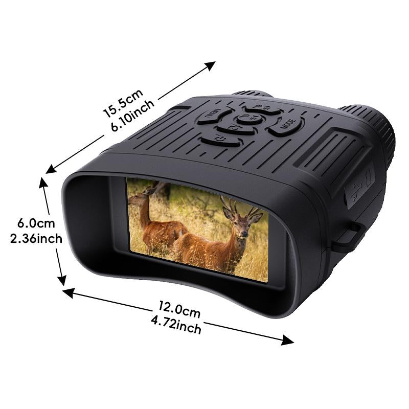 3.0" HD Large Screen Night Vision Binoculars - Infrared Photo & Video Capture | Ideal for Camping, Hunting, Wildlife Observation & Outdoor Adventures
