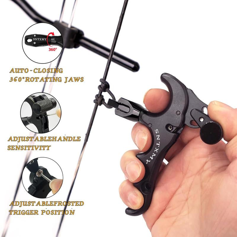 Bow Release for Compound Bow 360° Rotatable Thumb Release for Compound Bow Archery Trigger Release Compound Bow