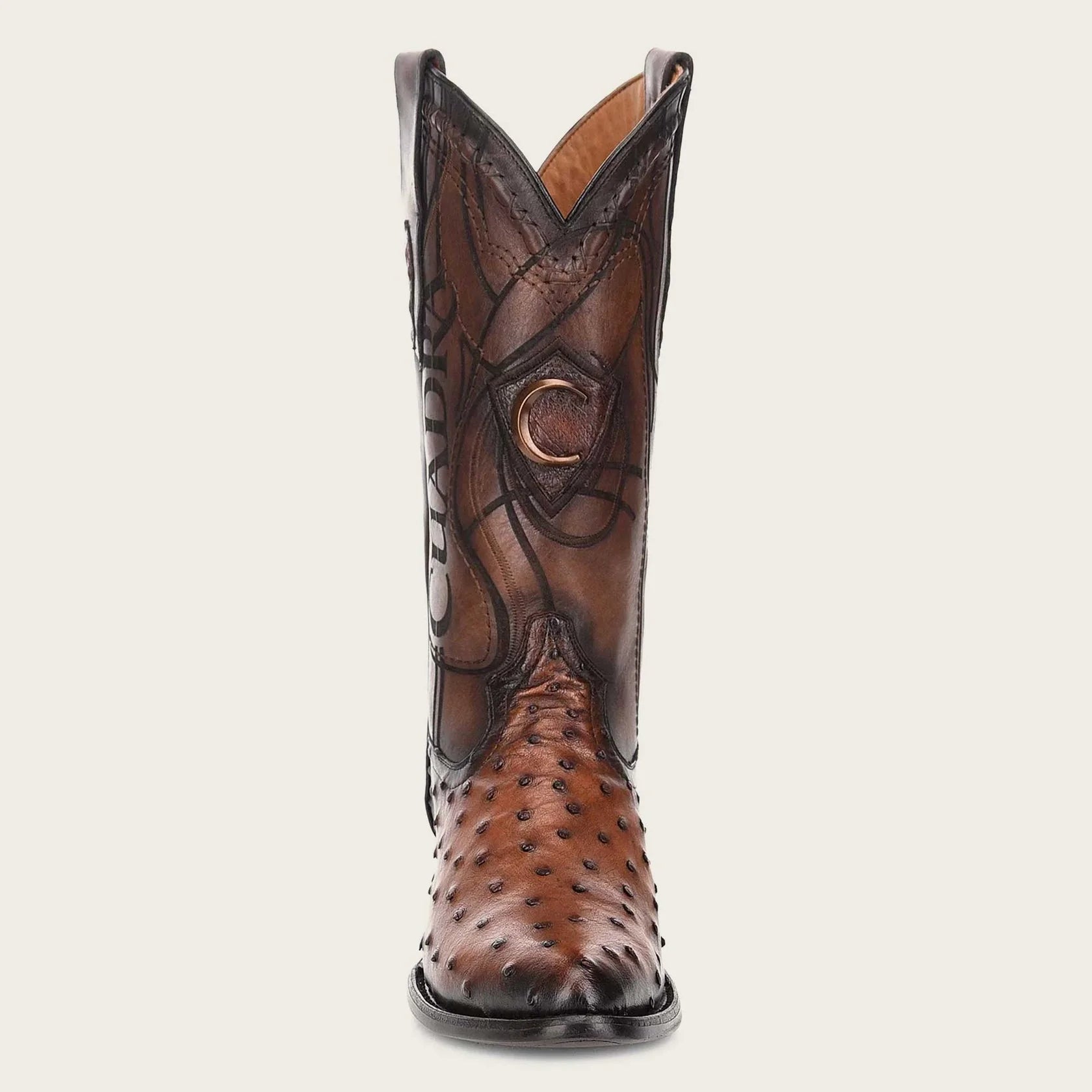 Mens Genuine Ostrich Leather Boots - CU303