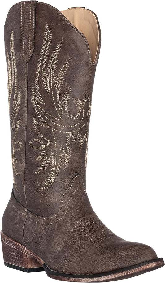 Womens Western Cowgirl Cowboy Boot, Dallas Pointed Toe by Silver Canyon
