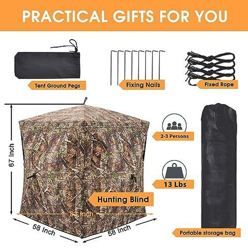 270-Degree See-Through Ground Hunting Blind