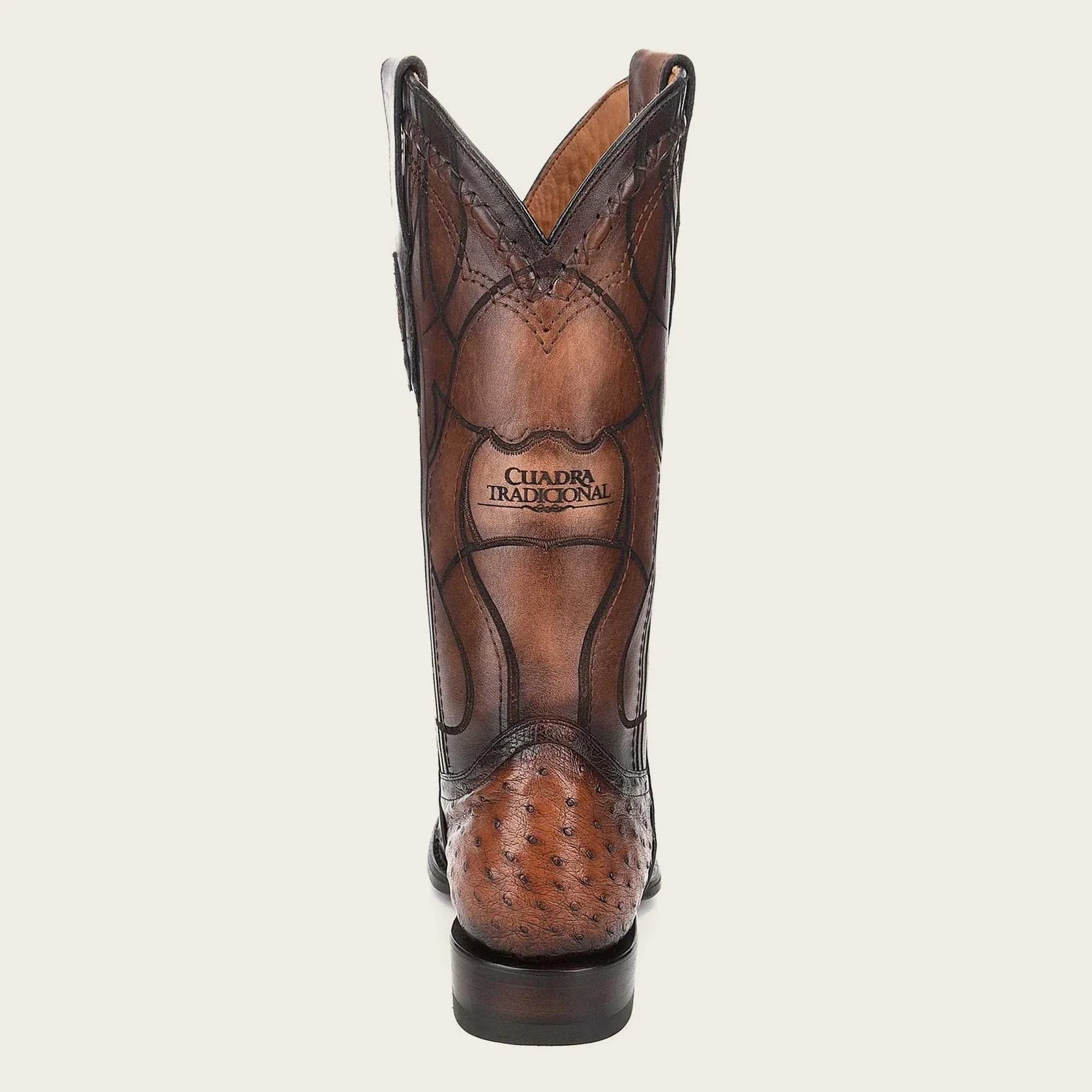 Mens Genuine Ostrich Leather Boots - CU303