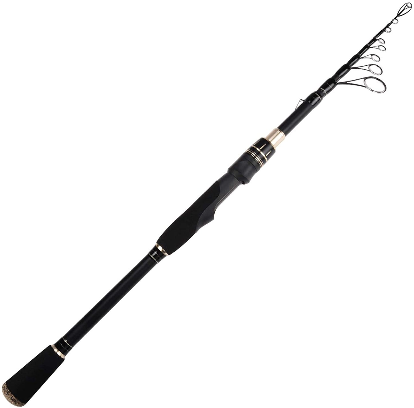 Blackhawk II Telescopic Fishing Rods with Graphite Blanks, Durable Glass Tip, Floating Guides, Single-Piece Performance, and EVA Handle