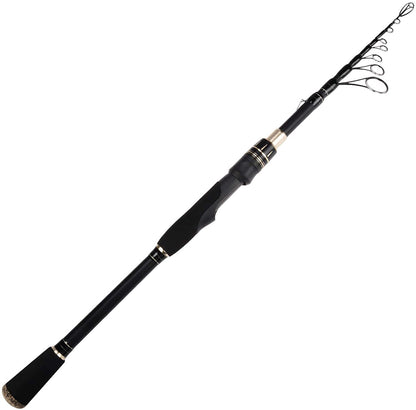 Blackhawk II Telescopic Fishing Rods with Graphite Blanks, Durable Glass Tip, Floating Guides, Single-Piece Performance, and EVA Handle