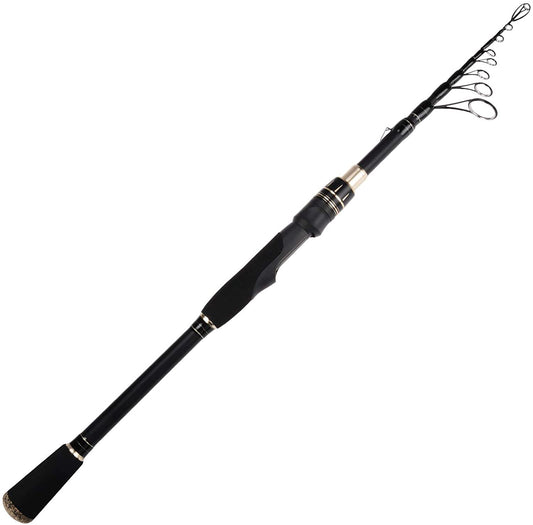 Blackhawk II Telescopic Fishing Rods with Graphite Blanks, Durable Glass Tip, Floating Guides, Single-Piece Performance, and EVA Handle