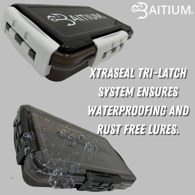 Baitium Xtraseal Waterproof Fishing Tackle Box Organizer, Tackle Boxes with Dividers, Tacklebox for Fishing, 3600 3700 Tackle Tray,