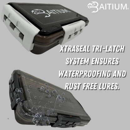 Baitium Xtraseal Waterproof Fishing Tackle Box Organizer, Tackle Boxes with Dividers, Tacklebox for Fishing, 3600 3700 Tackle Tray,