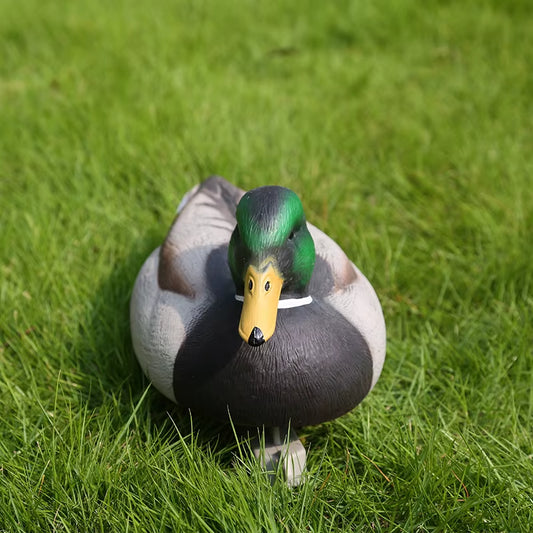 2X Fishing Hunting Decoy Plastic Duck Decoy Drake with Weighted Floating Keel