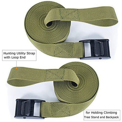 Tree Stand Stabilizer Straps, Tree Stand Accessories, Hunting Utility Strap W...