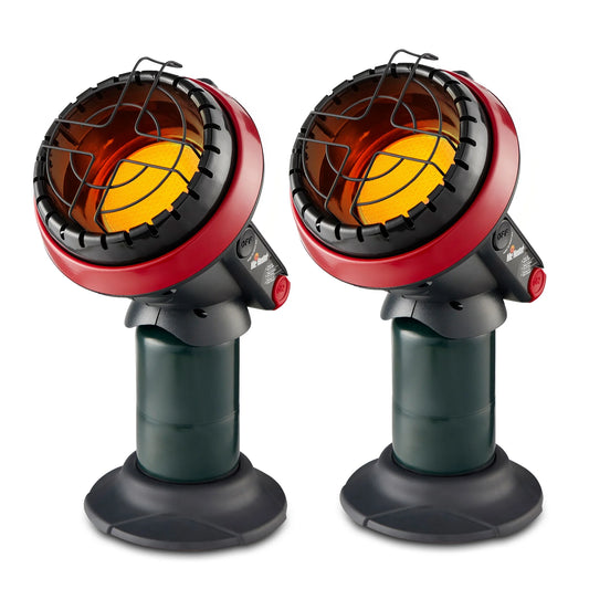 3800 BTU Indoor/Outdoor Little Buddy Propane Heater - Set of 2