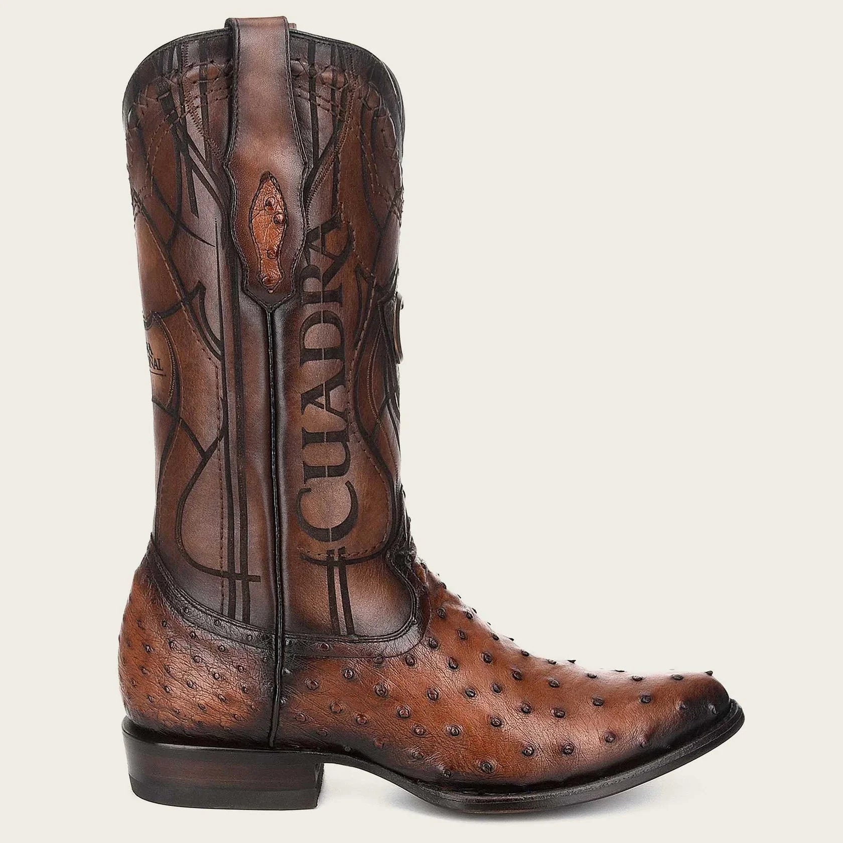 Mens Genuine Ostrich Leather Boots - CU303