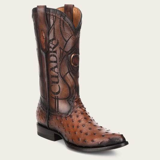 Mens Genuine Ostrich Leather Boots - CU303