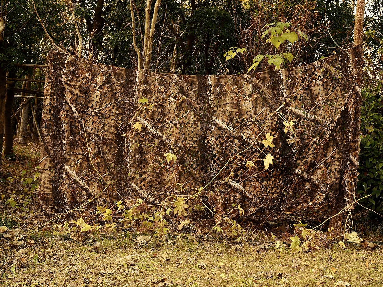 Camouflage Netting for Hunting Blinds - Green/Brown