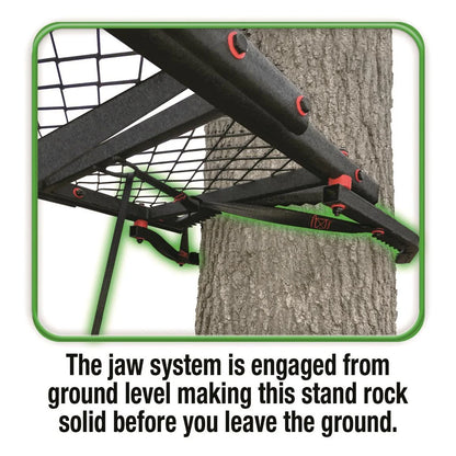 Primal Tree Stands Single Vantage Deluxe 17 Foot Climbing Ladder Hang on Tree Stand