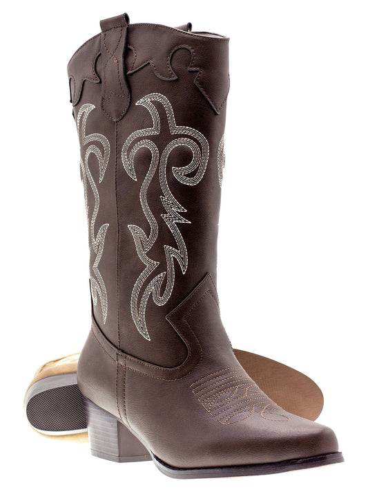 Women'S Embroidered Western Rodeo Cowboy Boots