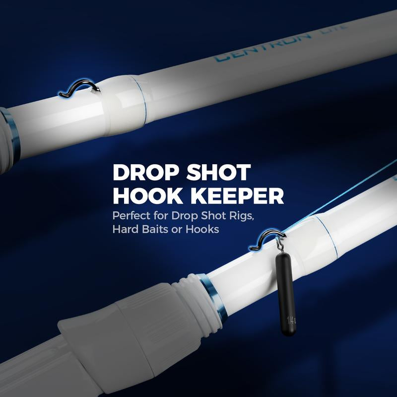 Kastking Centron Lite Twin Tip Rods, IM6 Graphite Blanks, Twin Tip Rods, Stainless Steel Guides with Ceramic Rings, Split or Full Rear EVA Handle Design, Drop Shot Hook Keeper Visit the Kastking Store
