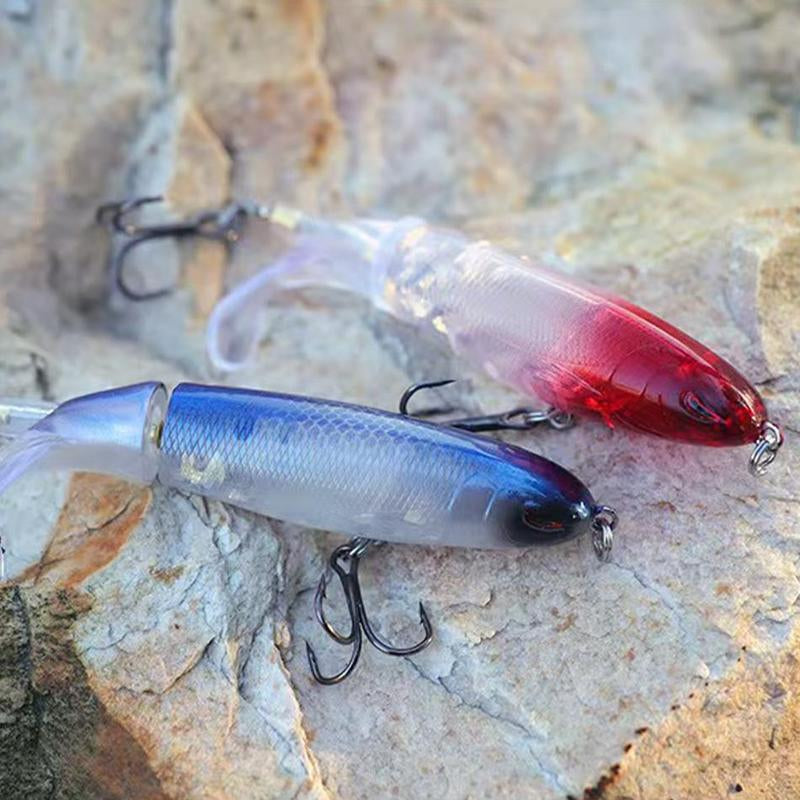 Artificial Fishing Lure, 10Pcs Rotating Fishing Baits with Hook, Outdoor Fishing Accessories for Fishing Enthusiasts