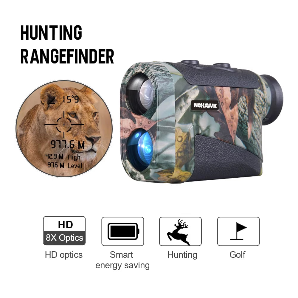 600/1800M Multifunctional Laser Range Finder Hunting Telemeter for Hunting Golf Sport,Survey,Hunting Telescope