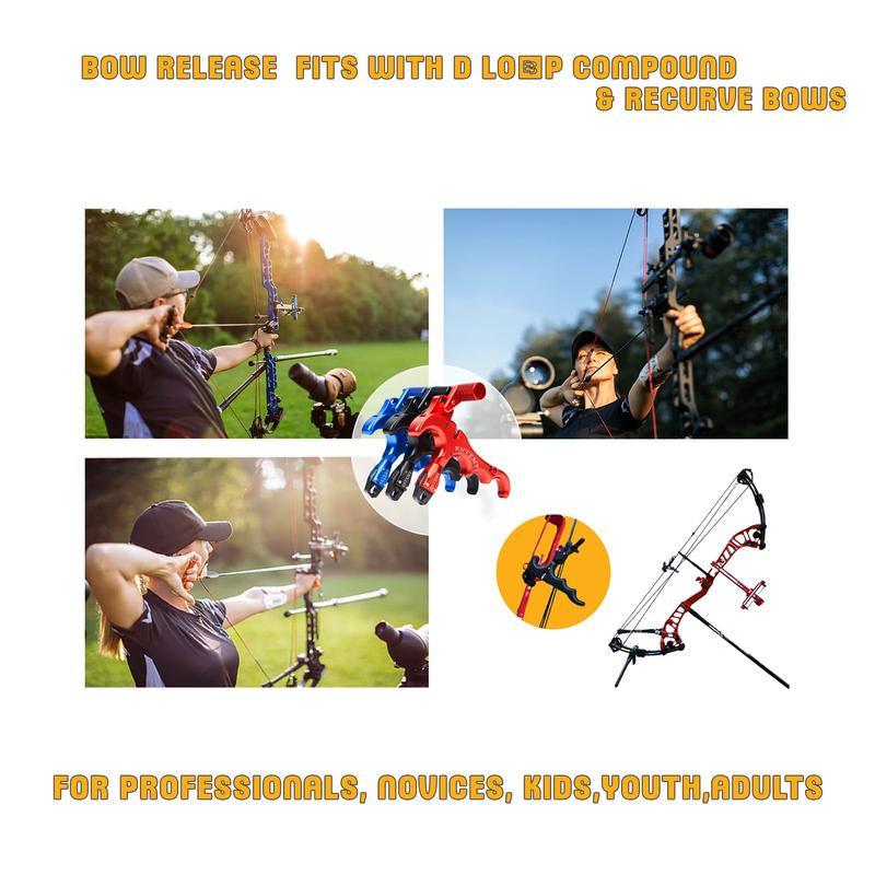 Bow Release for Compound Bow 360° Rotatable Thumb Release for Compound Bow Archery Trigger Release Compound Bow
