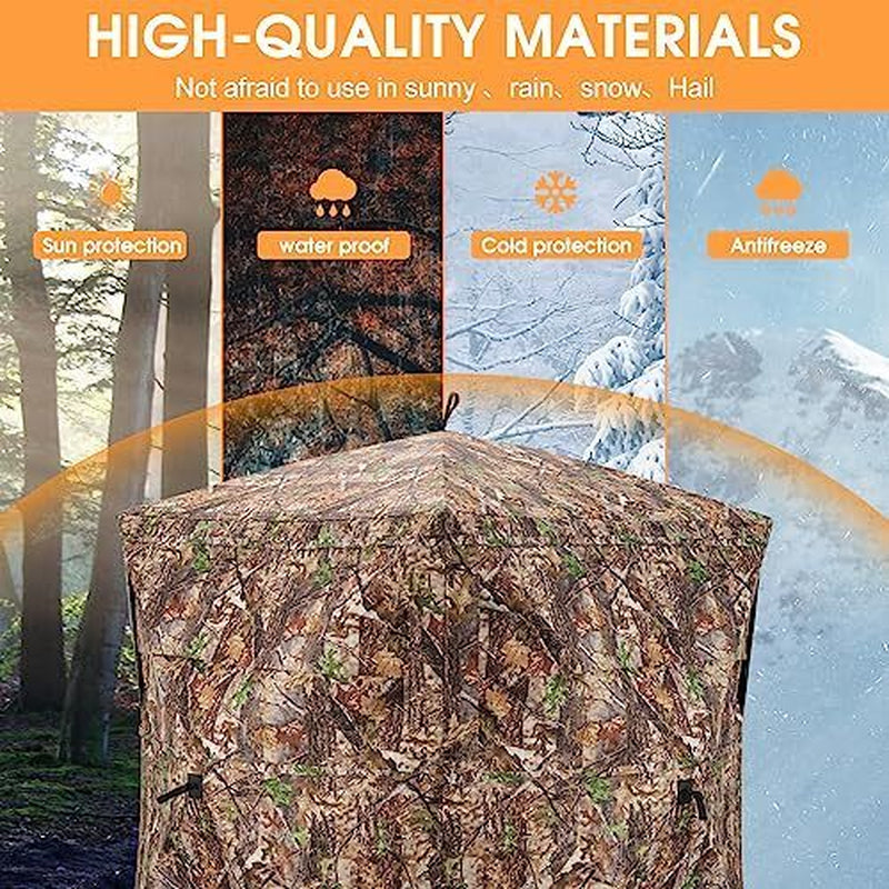 270-Degree See-Through Ground Hunting Blind