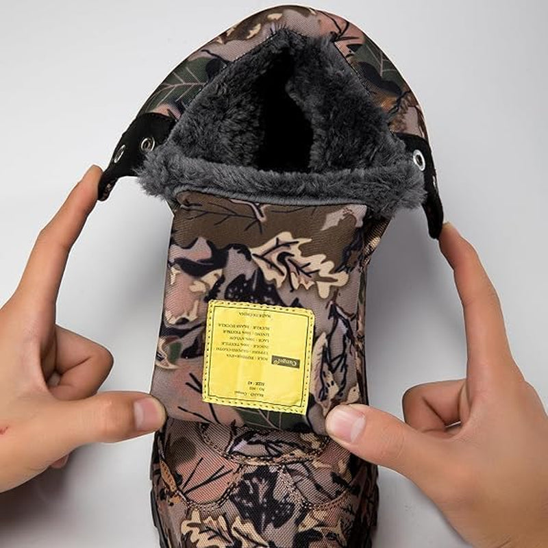 Men'S Camo Hunting-Boot Waterproof Hiking Boots Anti-Slip Lightweight Breathable Durable Outdoor Shoes High-Cut Fishing Climbing Working Trekking