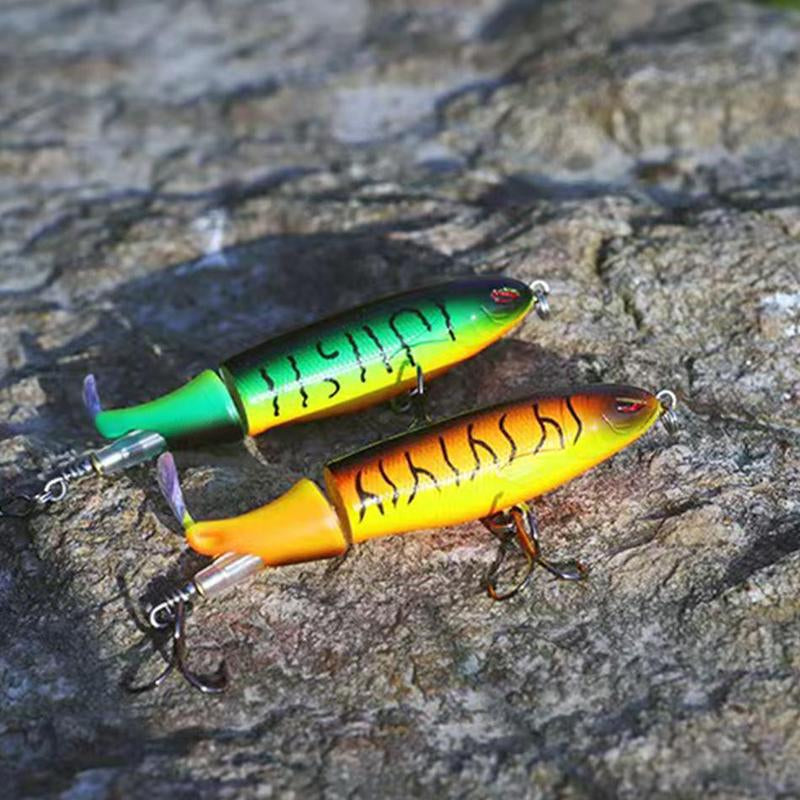 Artificial Fishing Lure, 10Pcs Rotating Fishing Baits with Hook, Outdoor Fishing Accessories for Fishing Enthusiasts