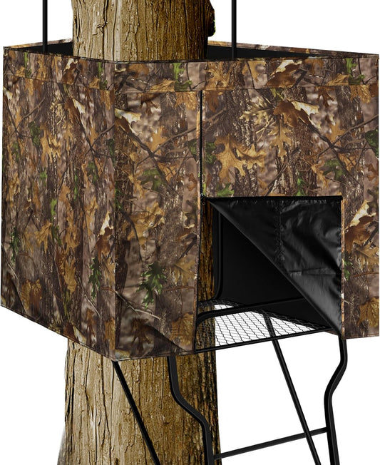 142" x 35.5" Universal Camo Hunting Blinds for Deer Hunting Tree Stands