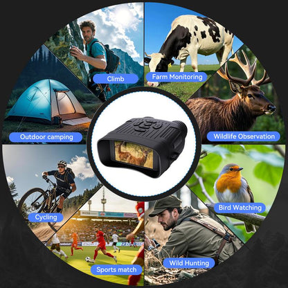 3.0" HD Large Screen Night Vision Binoculars - Infrared Photo & Video Capture | Ideal for Camping, Hunting, Wildlife Observation & Outdoor Adventures