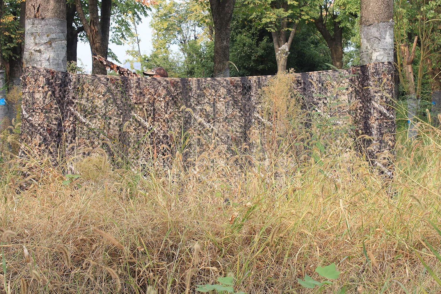 Camouflage Netting for Hunting Blinds - Green/Brown