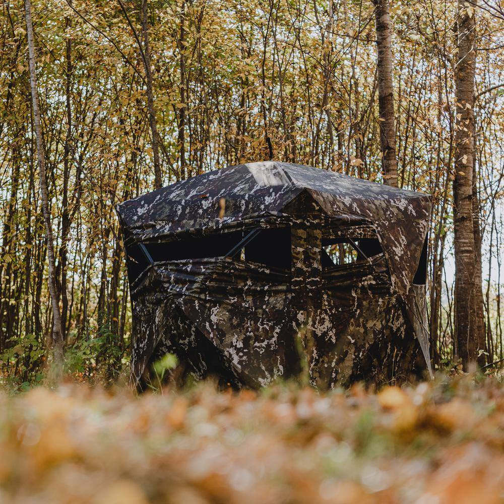 75" x 79" x 95" Portable Hunting Blind with Panoramic Shooting Window for 2 Persons - Crater Harvest