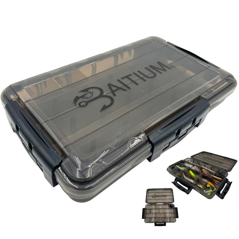 Baitium Xtraseal Waterproof Fishing Tackle Box Organizer, Tackle Boxes with Dividers, Tacklebox for Fishing, 3600 3700 Tackle Tray,