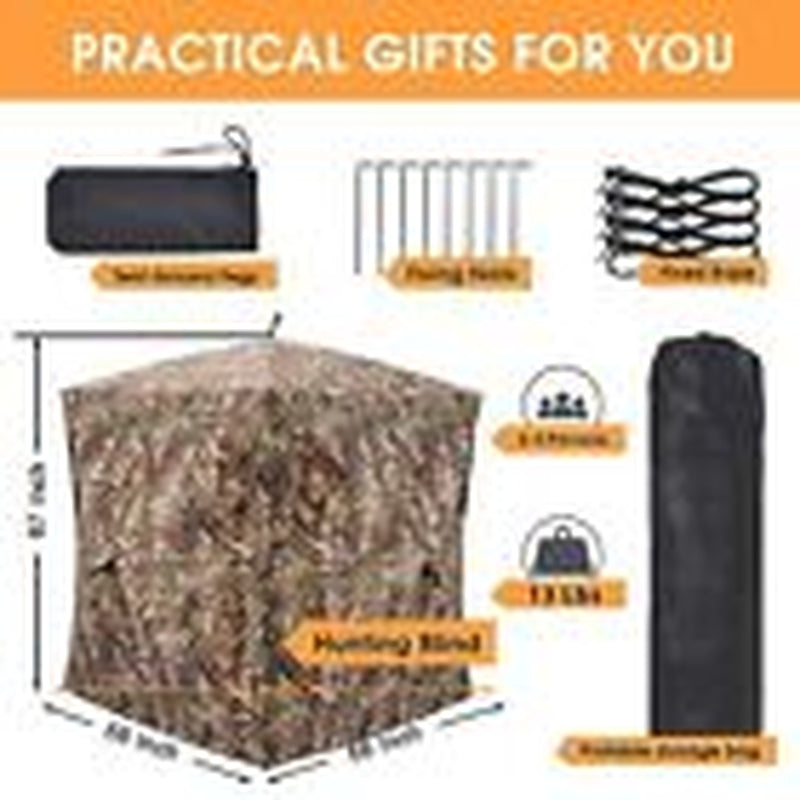 270-Degree See-Through Ground Hunting Blind