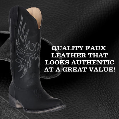 Womens Western Cowgirl Cowboy Boot, Dallas Pointed Toe by Silver Canyon
