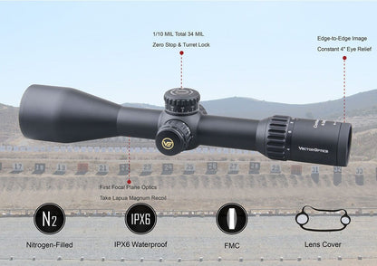 Vector Optics Continental 4-24x56 HD 34mm FFP Hunting Riflescope